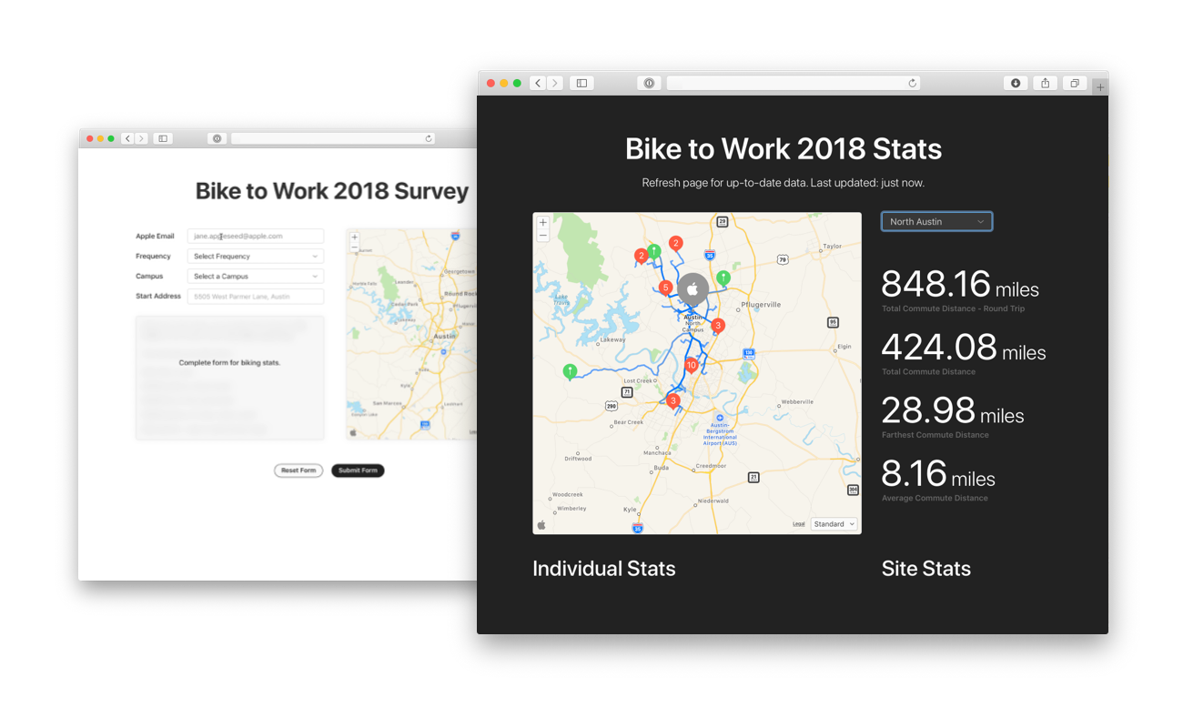 Bike-to-Work Dashboard project preview